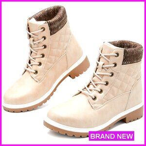 Waterproof Ankle Boots Non Slip Winter Combat Lace Up Hiking Work Shoes